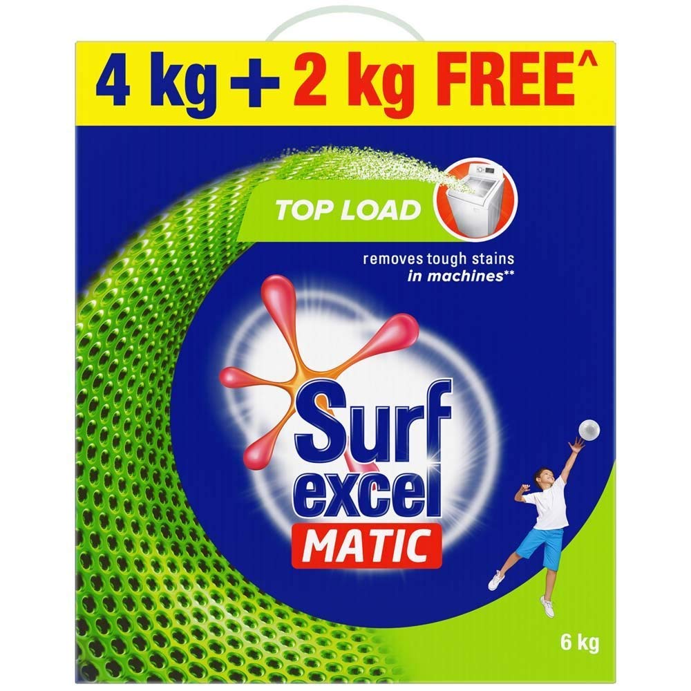 Surf Excel Matic Washing Powder Top Load 4kg + 2kg